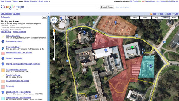 La aplicación de Google Maps nos muestra demasiados sitios del mundos
